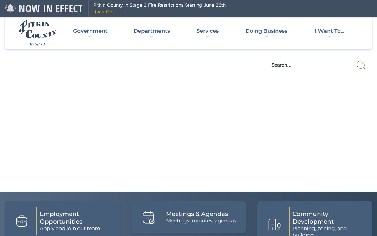 Pitkin County criminal history access through the official county website